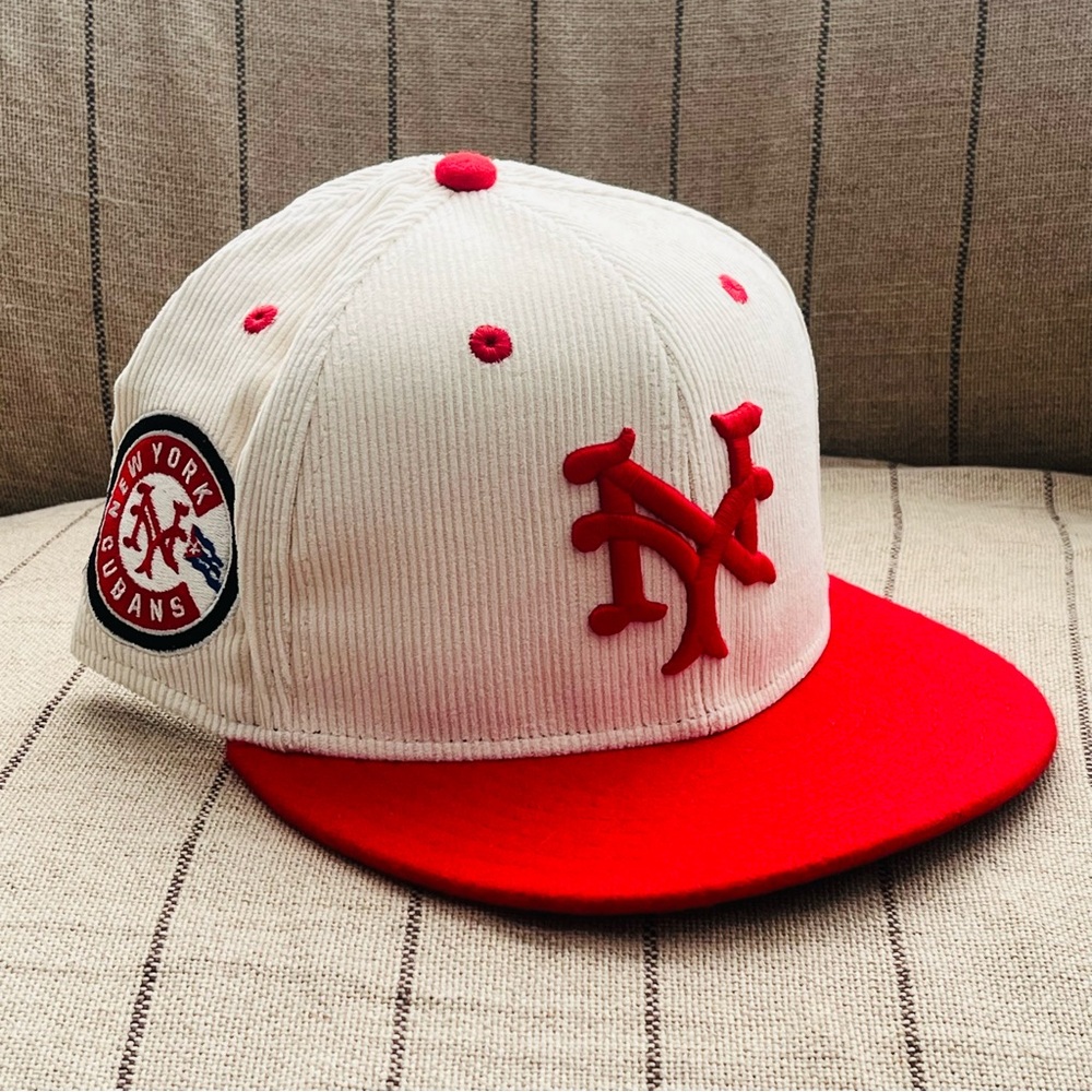 NEW YORK CUBANS Ebbets Field Flannels Ballpark Fitted Negro League Baseball Hat
